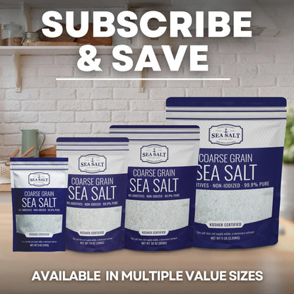 Coarse Grain Sea Salt 40 Pound Bag, product detail image 6
