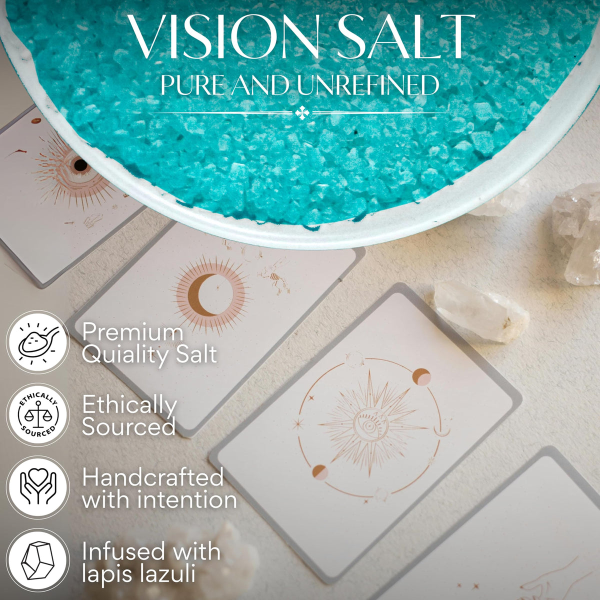 Blue Divination Ritual Salt - 5 oz Pouch