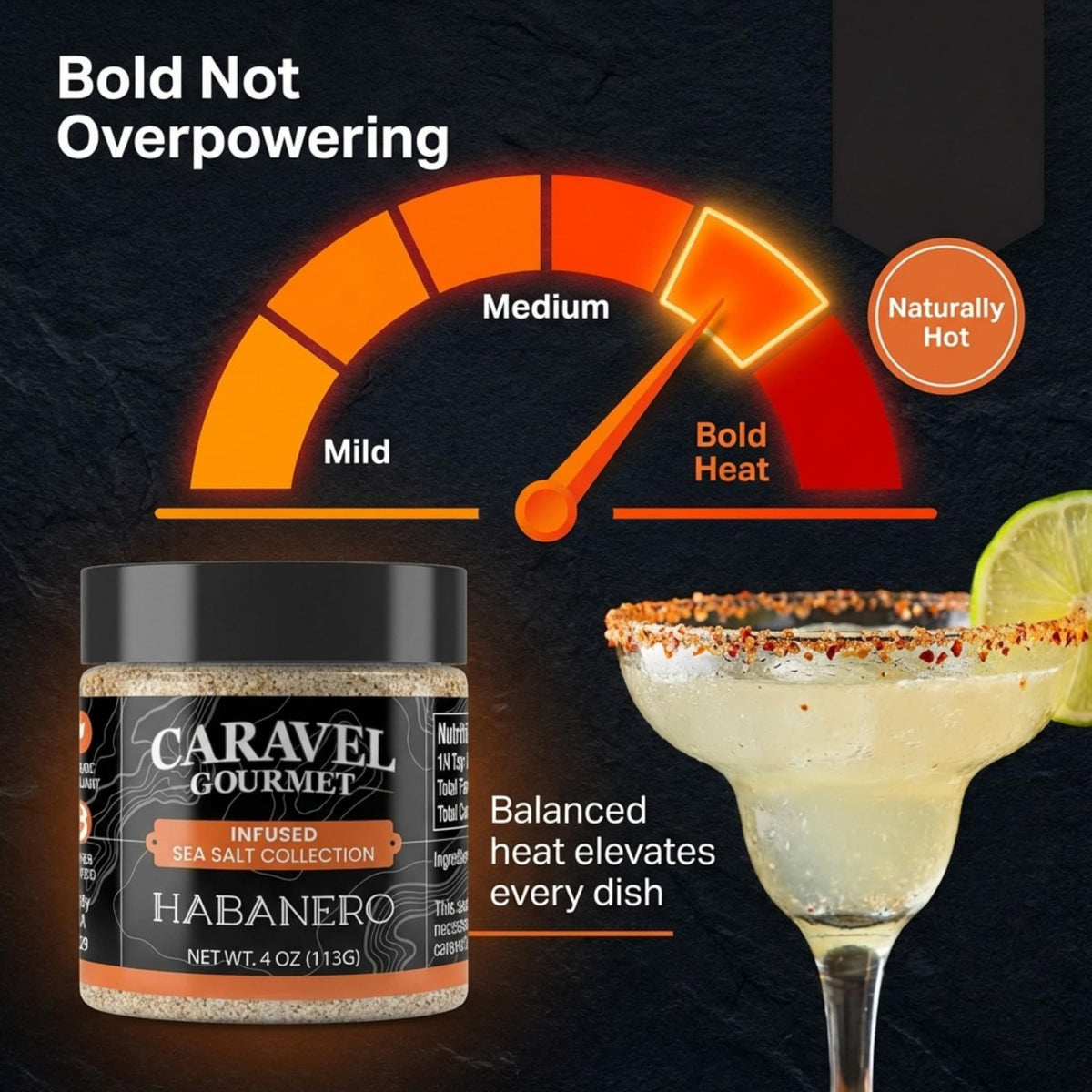 Habanero Sea Salt - 4 oz Chef Jar