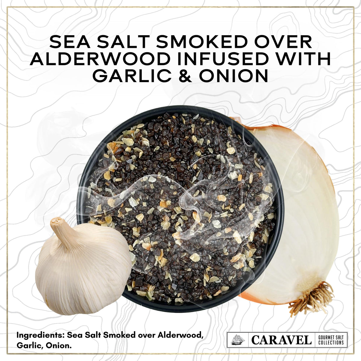 Smoked Garlic & Onion Sea Salt - 4 oz Chef Jar