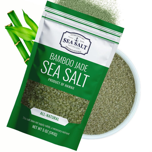 Bamboo Jade Sea Salt - 5 oz Pouch, package front view