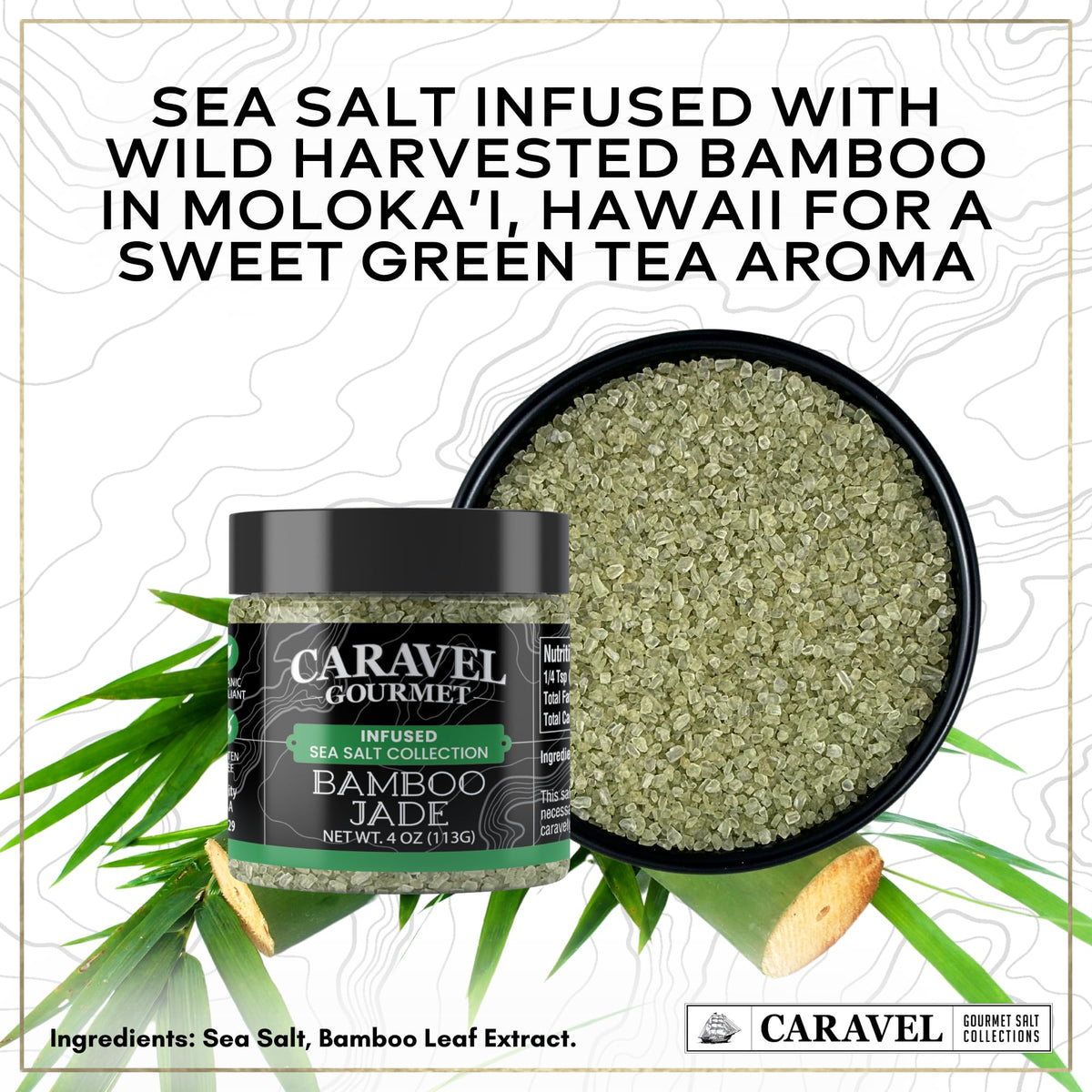 Hawaiian Sea Salt Chef Jar Gift Set - Alaea Red, Bamboo Jade & Black Lava (3-Pack)