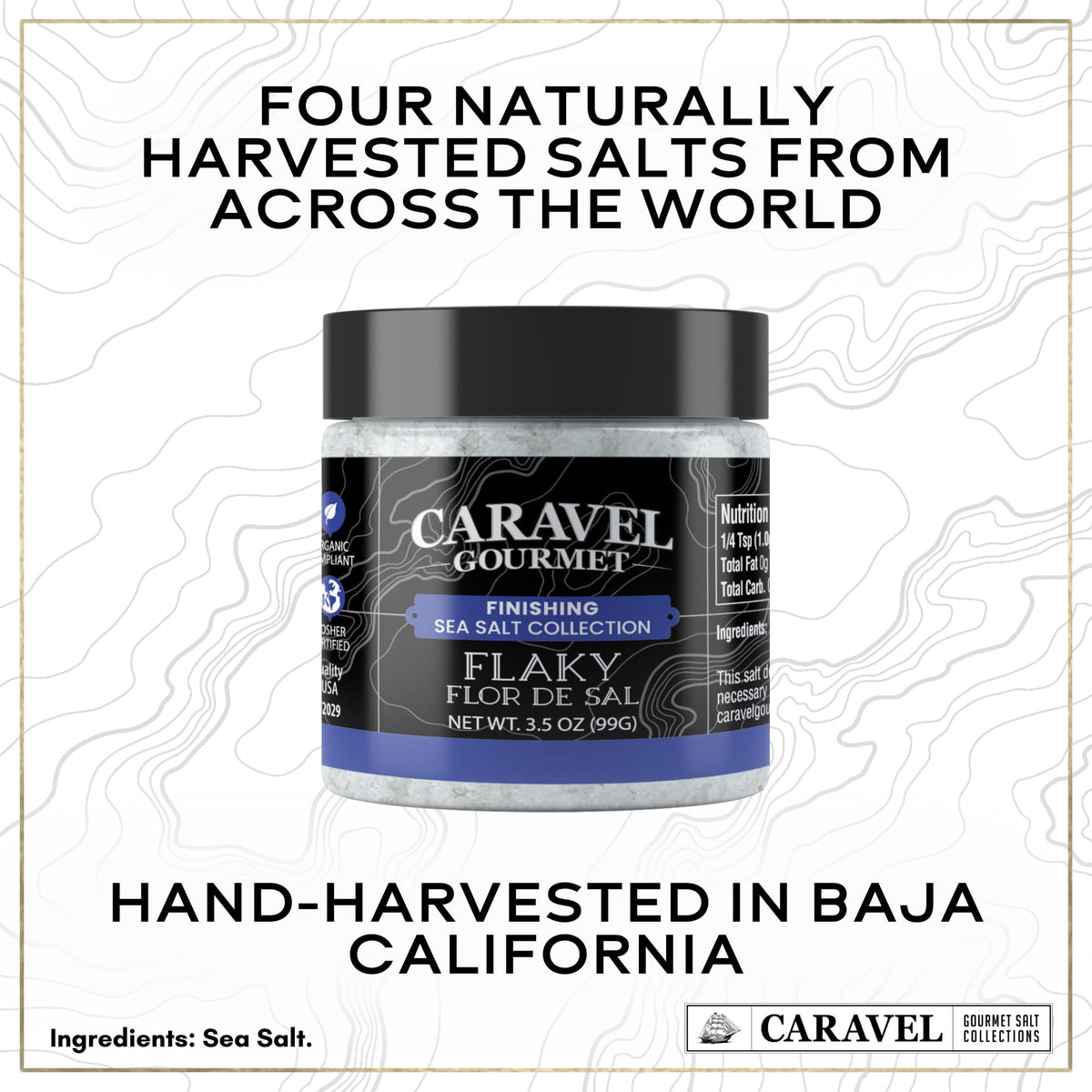 Natural Sea Salt Mega Sampler - 4 oz Jar 4-Pack