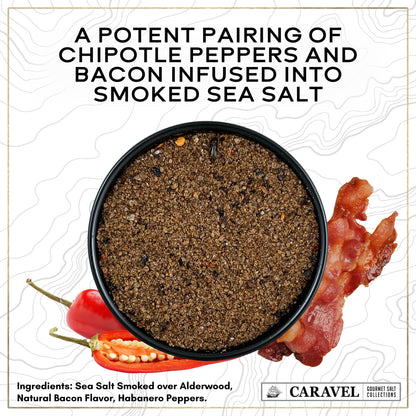 Smoked Bacon Chipotle Sea Salt - 4 oz Chef Jar