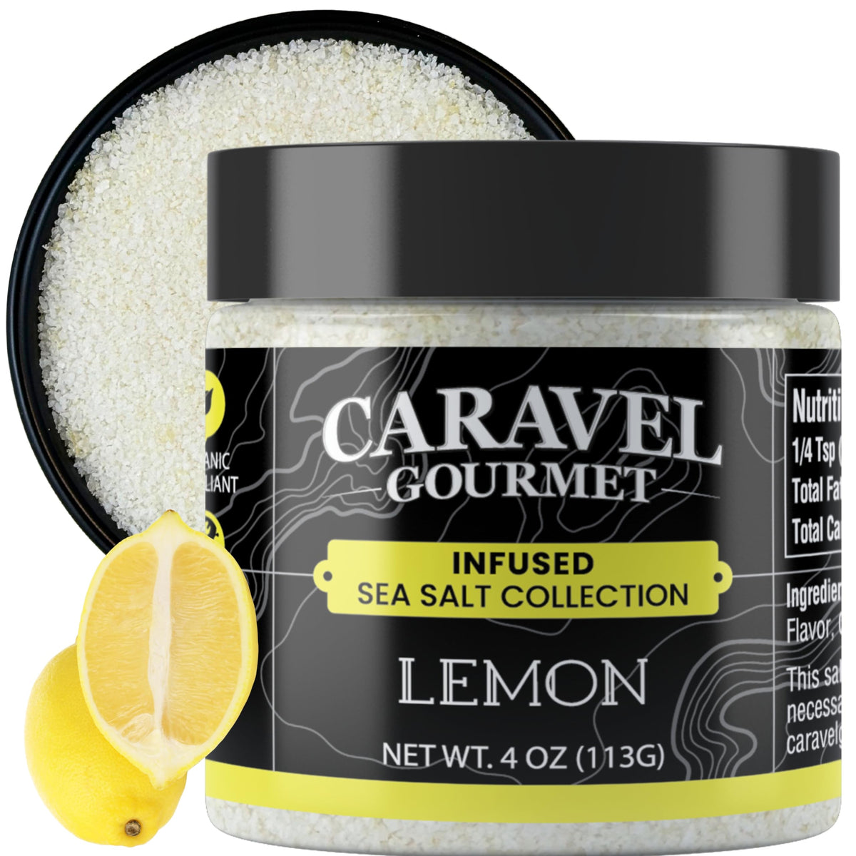 Lemon Sea Salt - 4 oz Chef Jar