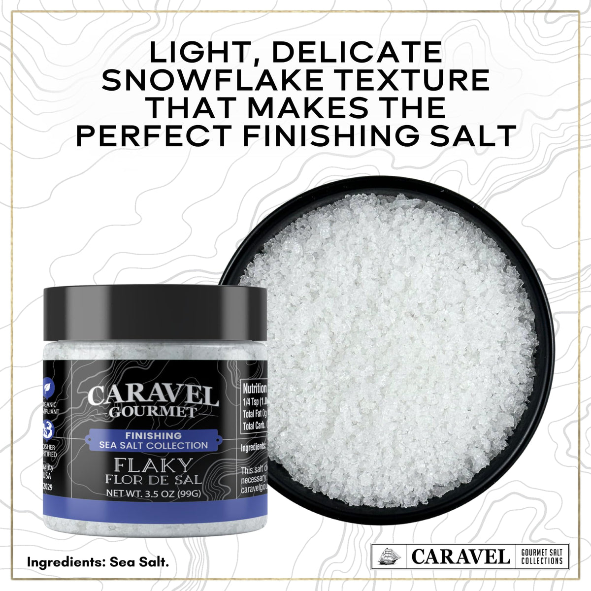 Flaky Sea Salt Gift Set - Fleur de Sel & Pyramid Flakes (3-Pack)