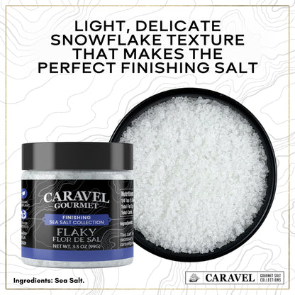 Flaky Sea Salt Gift Set - Fleur de Sel & Pyramid Flakes (3-Pack)
