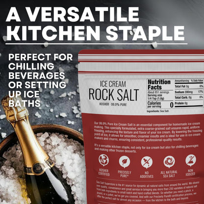 Ice Cream Rock Salt - 30 oz Pouch, product detail image 4