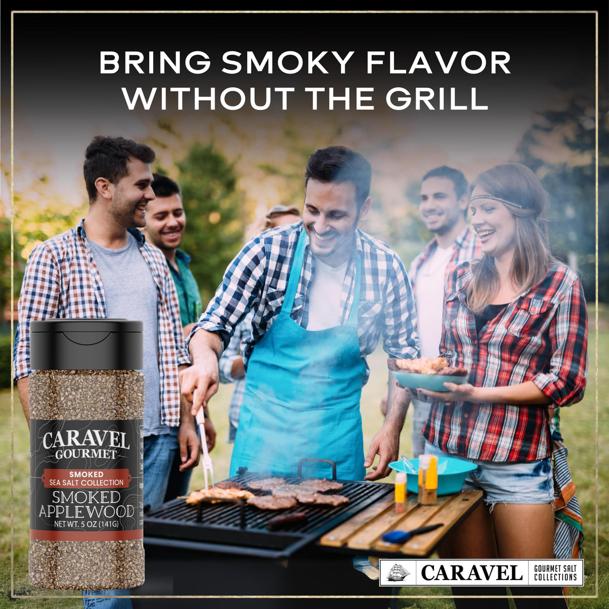 Smoked Applewood Sea Salt - 5 oz Shaker