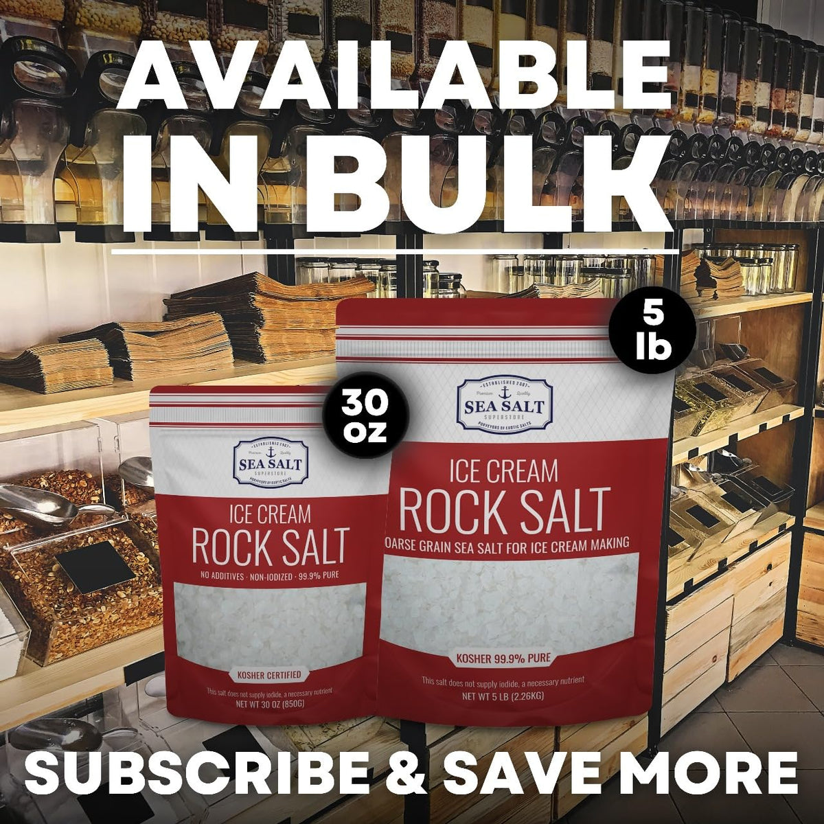 Ice Cream Rock Salt - 30 oz Pouch, product detail image 5