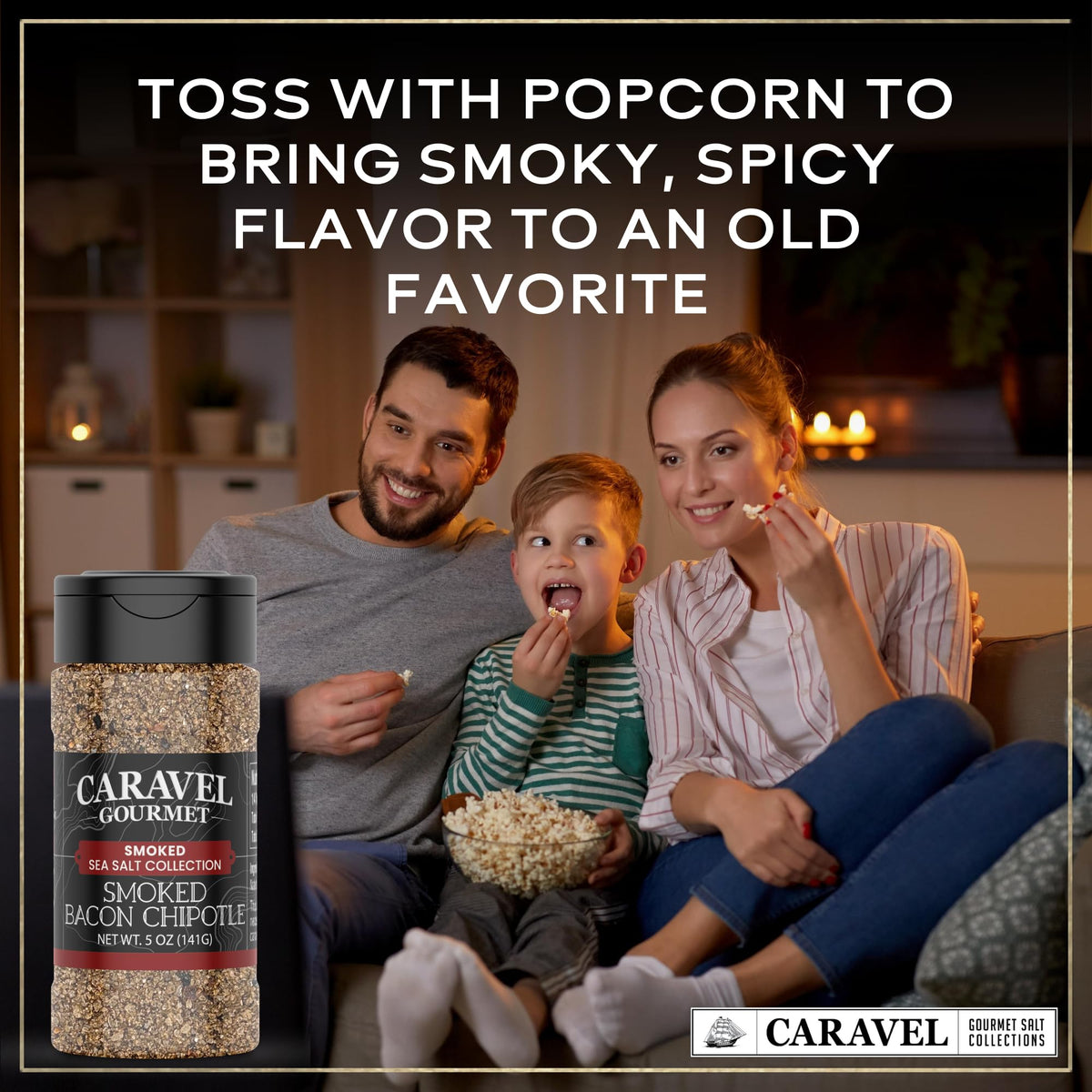 Smoked Bacon Chipotle Sea Salt - 5 oz Shaker