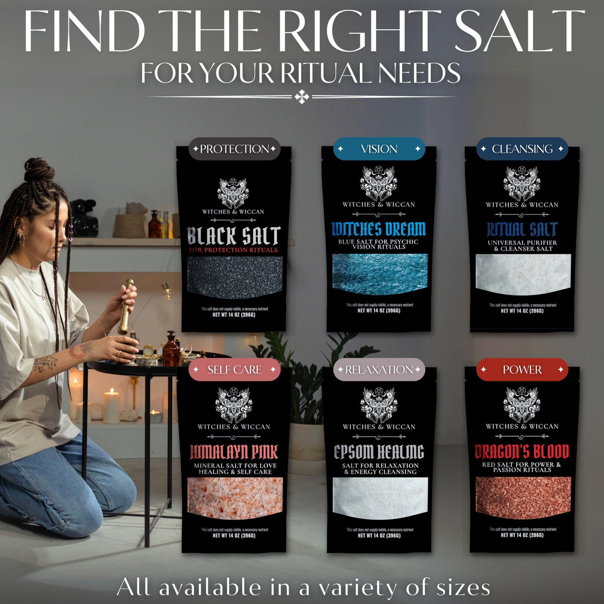 Pink Himalayan Ritual Salt - 5 oz Pouch