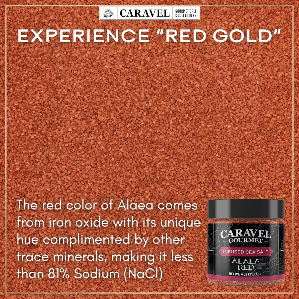 Hawaiian Sea Salt Chef Jar Gift Set - Alaea Red & Black Lava (2-Pack)