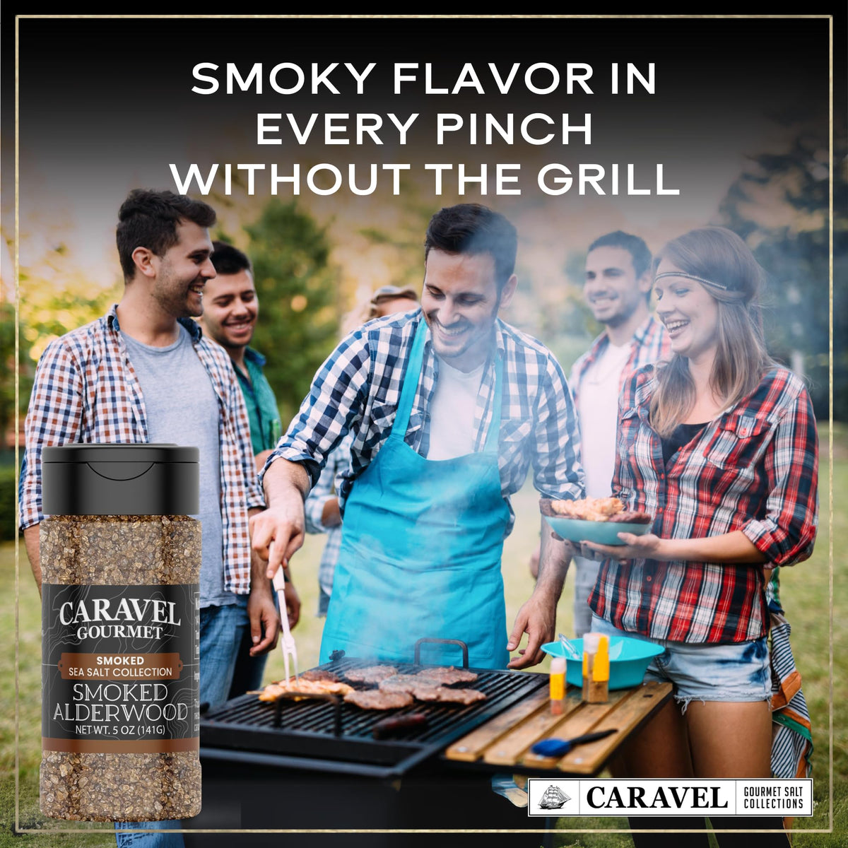 Smoked Alderwood Sea Salt - 5 oz Shaker