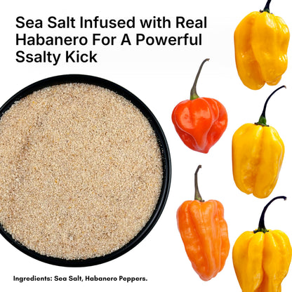 Habanero Sea Salt - 4 oz Chef Jar