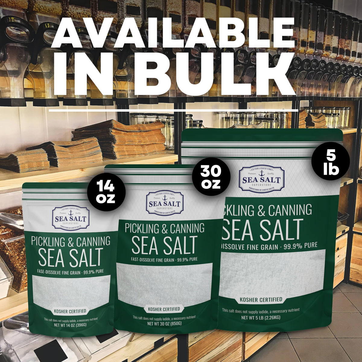 Pickling and Canning Sea Salt - 30 oz Pouch, product detail image 5