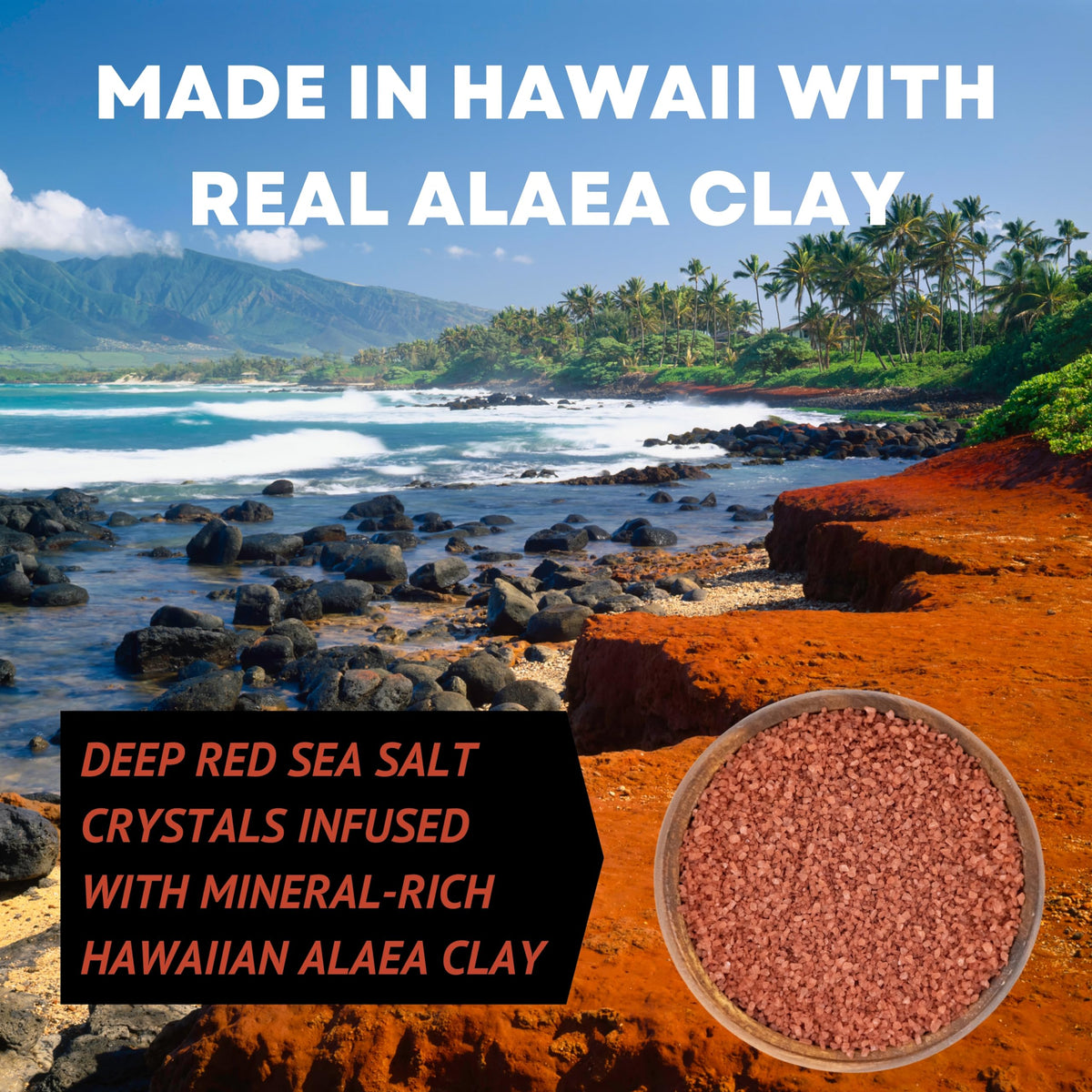 Hawaiian Sea Salt Combo - Black Lava, Alaea Red & Bamboo Jade - 14 oz Pouch 3-Pack