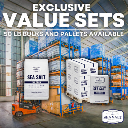 Bulk Fine Grain Baja Sea Salt, 50 lb bags, 2500 lb pallet - image 5