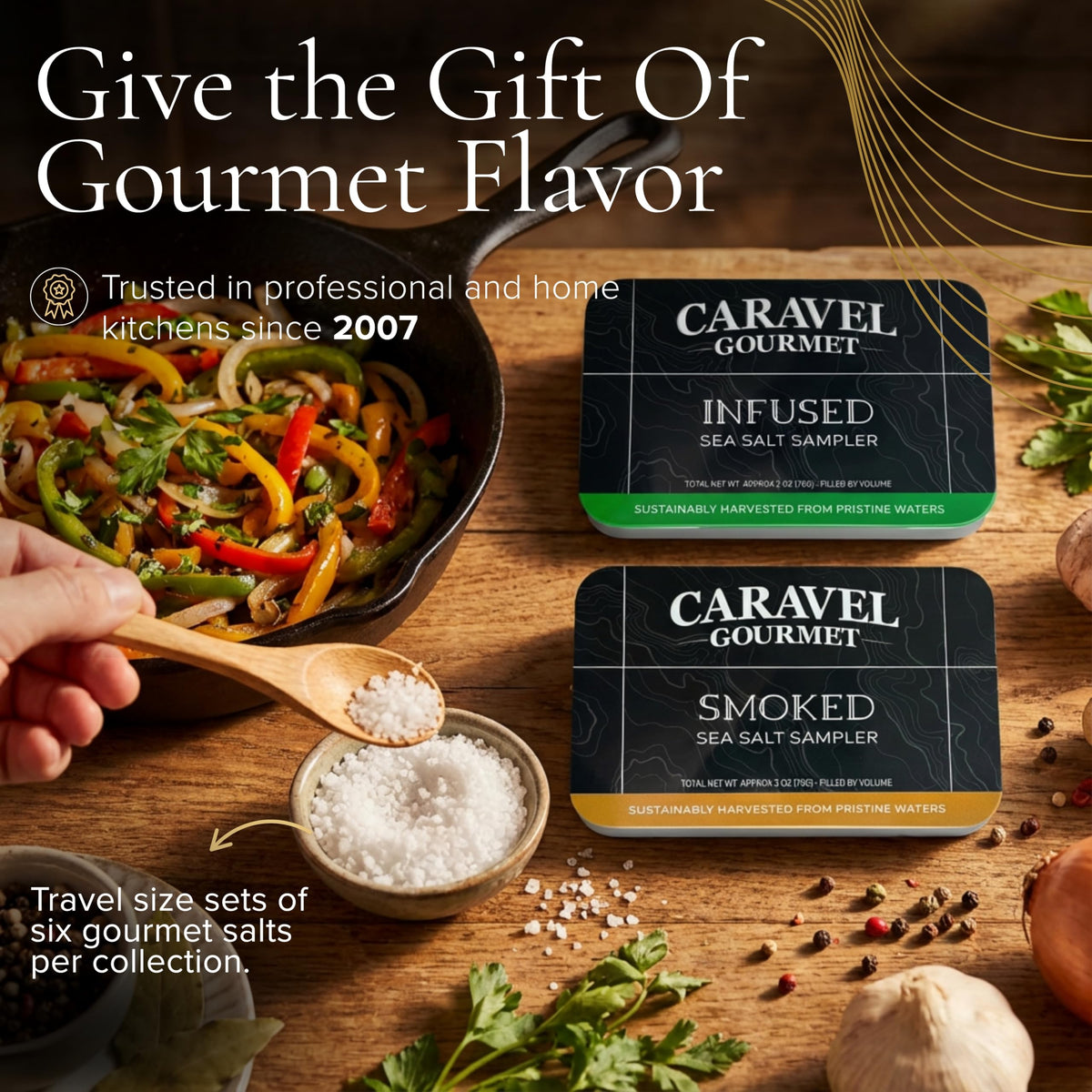 Infused & Smoked Sea Salt Sampler - 12 Flavors