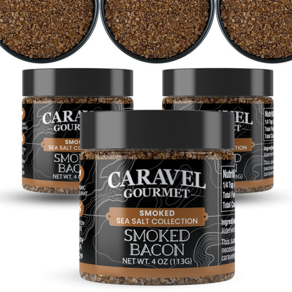 Smoked Bacon Sea Salt - 4 oz Chef Jar 3-Pack