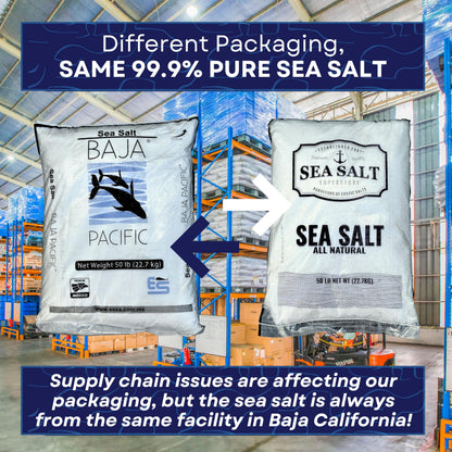 Fine Grain Sea Salt - 50 lb Bag, product detail image 8