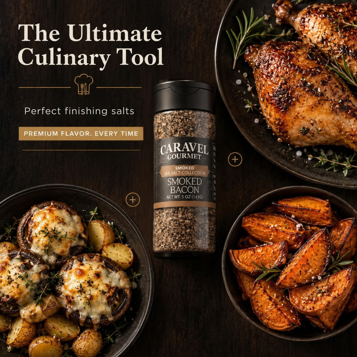 Smoked Bacon Sea Salt - Shaker - Case Pack - 8 units, product detail image 4