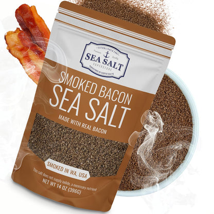 Caravel Gourmet Smoked Bacon Sea Salt - 14 oz Pouch