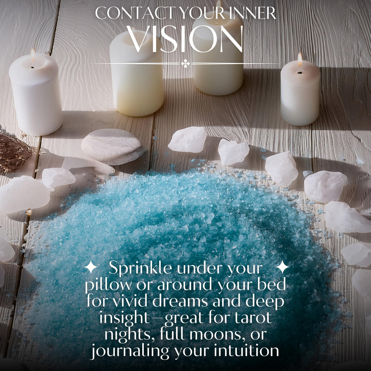 Blue Divination Ritual Salt - 5 oz Pouch