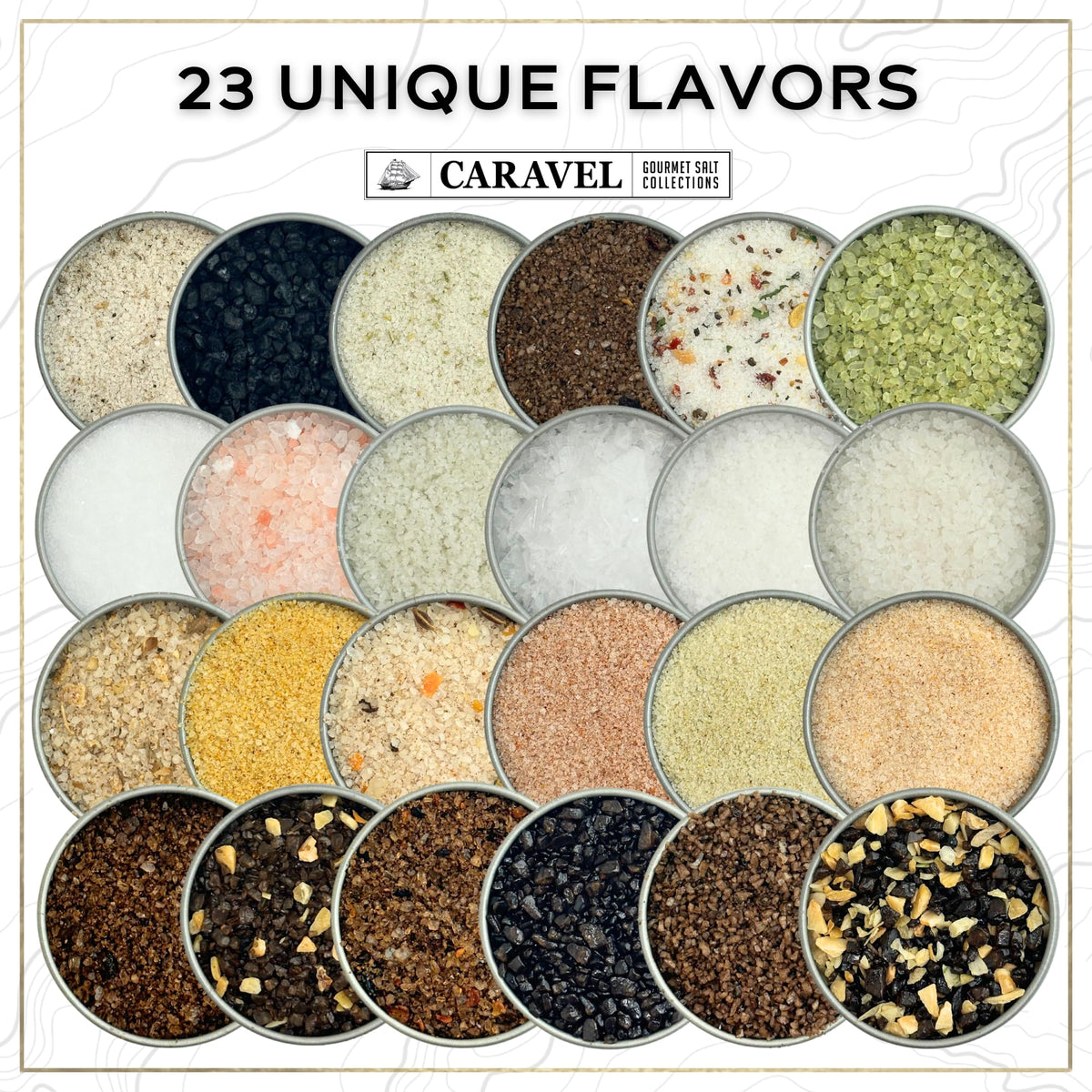 Sea Salt Sampler Collection - 24 Flavors (4-Pack)
