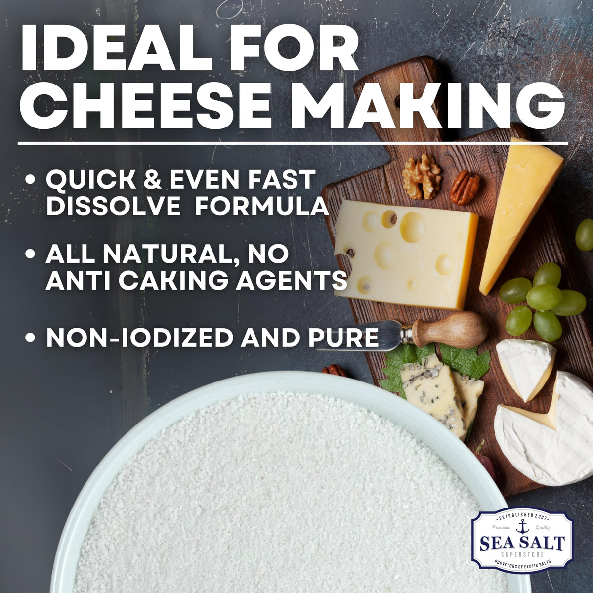 Cheesemaker Sea Salt - 5 lb Bag, product detail image 2