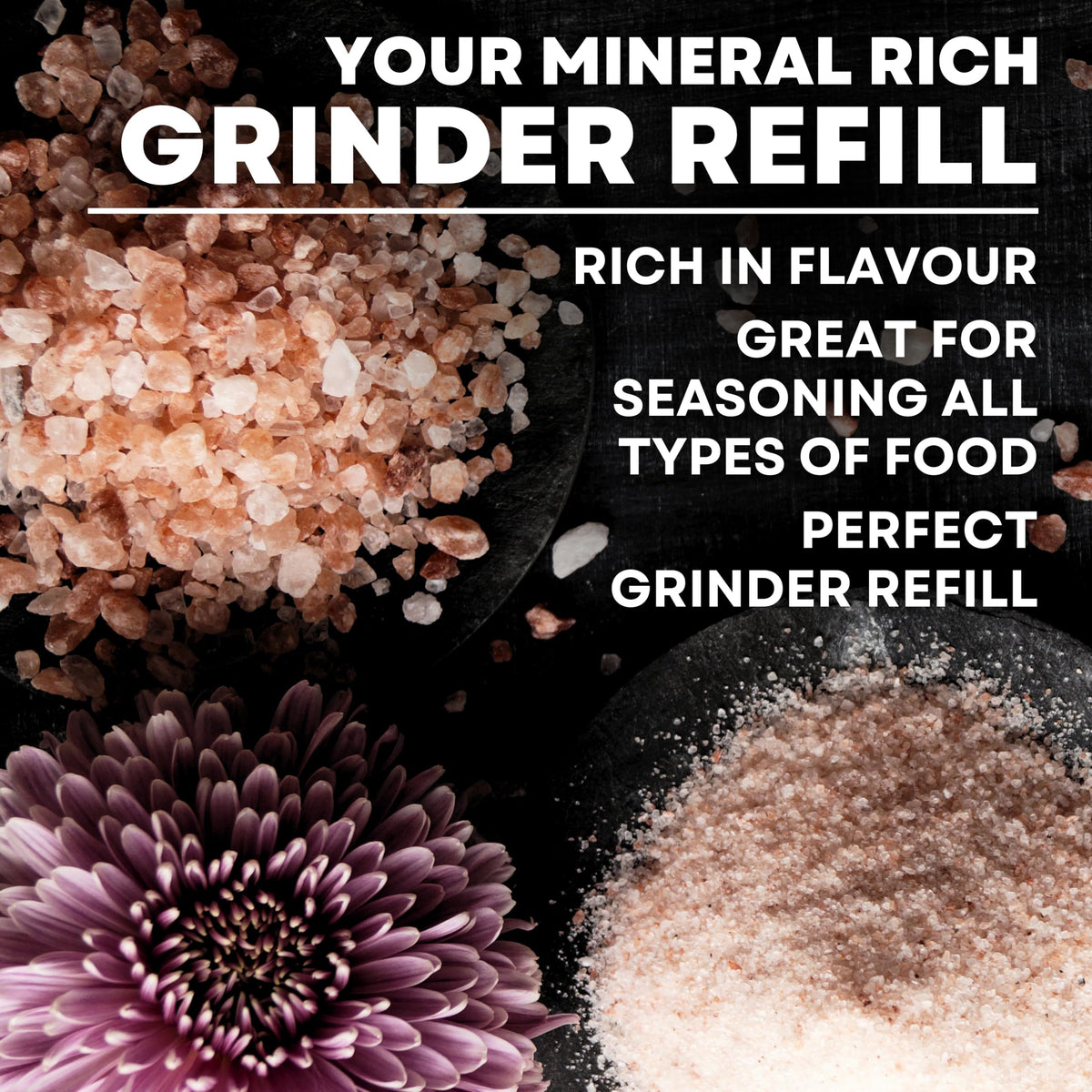 Himalayan Pink Salt Grinder Refill - 30 oz Pouch, product detail image 3