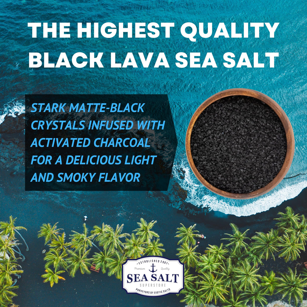 Hawaiian Sea Salt Combo - Black Lava, Alaea Red & Bamboo Jade - 14 oz Pouch 3-Pack