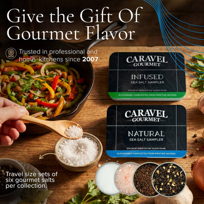 Infused & Natural Sea Salt Sampler - 12 Flavors