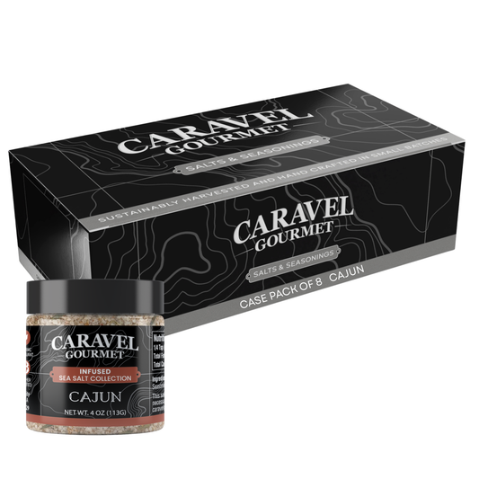 Cajun Sea Salt - Chef Pinch Jar - Case Pack - 8 units in sleek packaging, perfect for adding zesty flavor to meals.