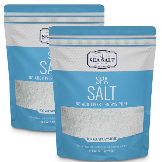 Spa Sea Salt 10 lb Pouch - ultra-pure salt for hot tubs and all salt water spa systems.